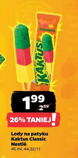 Netto Nestlé Lody na patyku Kaktus Classic oferta