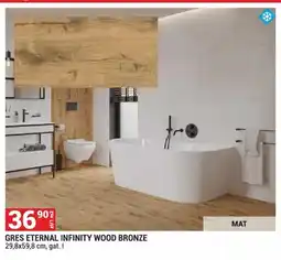 Merkury Market Gres Eternal Infinity Wood Bronze 29,8x59,8cm gat. I mat oferta