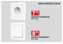 Merkury Market Gniazdo pojedyncze Seria osprzętu Silva kolor biały oferta