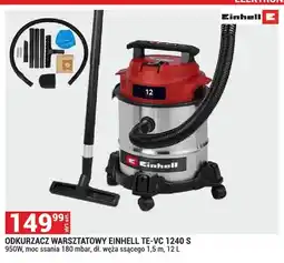 Merkury Market Odkurzacz warsztatowy EINHELL TE-VC 1240 S 950W moc ssania 180 mbar dł. węża ssącego 1,5m oferta
