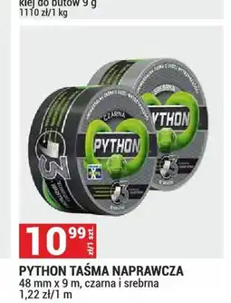 Merkury Market Taśma naprawcza PYTHON czarna 48mm x 9m oferta