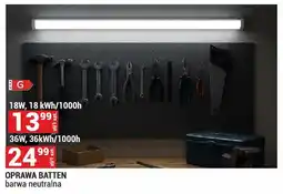 Merkury Market Oprawa Batten barwa neutralna 18W 18kWh/1000h oferta