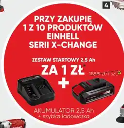 Merkury Market Zestaw startowy 2,5Ah akumulator + szybka ładowarka Einhell oferta