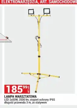 Merkury Market Lampa warsztatowa LED 2x50W 3500lm stopień ochrony IP65 długość przewodu 3m ze statywem oferta