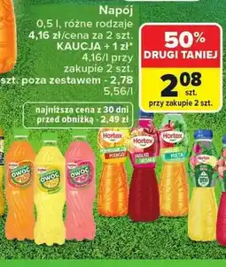 Carrefour Napój pomarańcza mango Hortex oferta