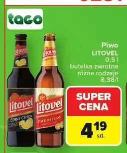 Carrefour Piwo Litovel butelka bezzwrotna oferta