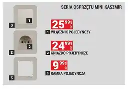 Merkury Market Włącznik pojedynczy Seria osprzętu Mini Kaszmir oferta
