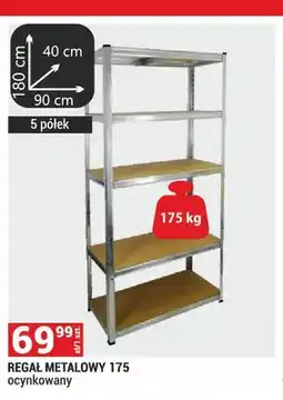 Merkury Market Regał metalowy 175 ocynkowany 180x90x40cm 5 półek oferta