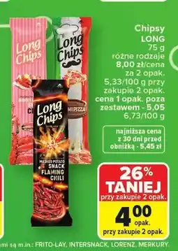 Carrefour Chipsy LONG oferta