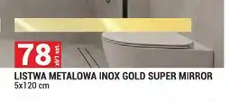 Merkury Market Listwa metalowa Inox Gold Super Mirror 5x120cm oferta