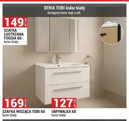 Merkury Market Szafka lustrzana Foggia 60 kolor biały oferta