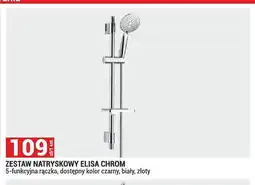 Merkury Market Zestaw natryskowy Elisa chrom 5-funkcyjna rączka oferta