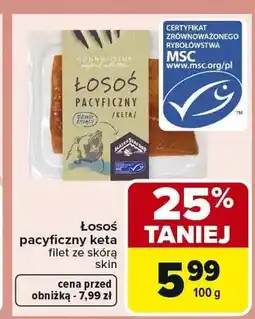 Carrefour Łosoś pacyficzny keta filet ze skórą Connoisseur oferta