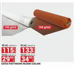 Merkury Market Siatka podtynkowa włókno szklane 145g/m2 50m2 oferta