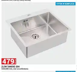 Merkury Market Zlew Tanero 304 stal szczotkowana 550x480mm oferta