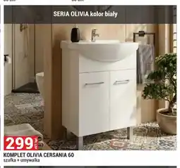 Merkury Market Komplet Olivia Cersania 60 szafka + umywalka oferta