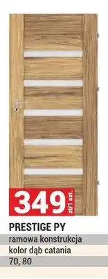 Merkury Market Drzwi PRESTIGE PY ramowa konstrukcja kolor dąb catania 70,80 oferta