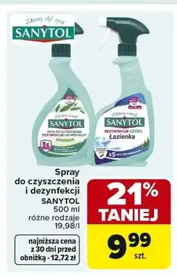 Carrefour Spray do czyszczenia i dezynfekcji Sanytol Uniwersalny oferta