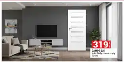 Merkury Market Drzwi CAMPE 6/6 kolor biały czarne szyby 70-80 oferta