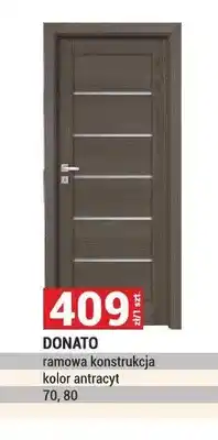 Merkury Market Drzwi DONATO ramowa konstrukcja kolor antracyt 70,80 oferta