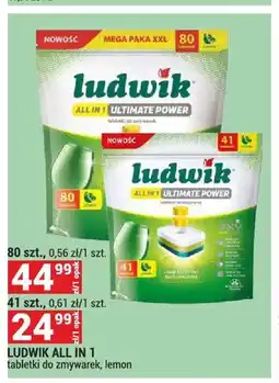 Merkury Market Tabletki do zmywarek Ludwik All in 1 lemon oferta