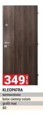 Merkury Market Drzwi KLEOPATRA wzmocnione kolor ciemny colum grafit mat 80 oferta