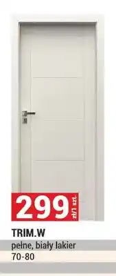 Merkury Market Drzwi TRIM.W pełne biały lakier 70-80 oferta