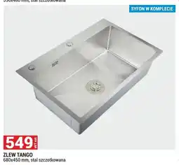 Merkury Market Zlew Tango stal szczotkowana 680x450mm oferta