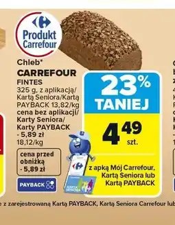 Carrefour Chleb FINTES CARREFOUR oferta