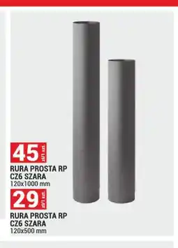 Merkury Market Rura prosta RP CZ6 szara 120x1000mm oferta