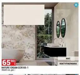 Merkury Market Płytka mrozoodporna Nature Cream CCR105-1 30x60cm gat. I mat rektyfikowana oferta