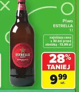 Carrefour Piwo Estrella Damm oferta