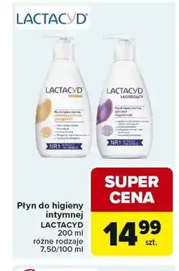 Carrefour Płyn do higieny intymnej LACTACYD Femina oferta