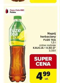 Carrefour Napój herbaciany FUZE TEA Juicy oferta