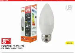 Merkury Market Żarówka LED Trixline C35 E27 6W 6kWh/1000h 2700K oferta