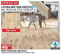 Merkury Market Panel podłogowy Dąb Cresto Classen 8mm AC4 klasa użyteczności 32 4-stronna V-fuga oferta