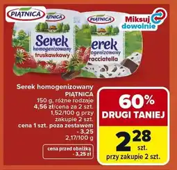 Carrefour Serek homogenizowany Piątnica truskawkowy oferta