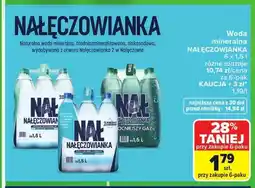 Carrefour Woda mineralna NAŁĘCZOWIANKA delikatnie gazowana 6-pak oferta