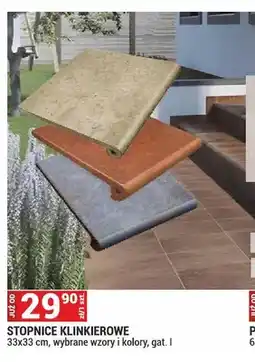 Merkury Market Stopnice klinkierowe mrozoodporne 33x33cm wybrane wzory i kolory gat. I oferta