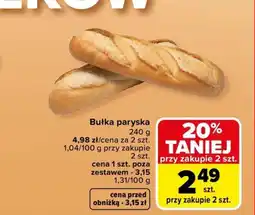 Carrefour Bułka paryska oferta