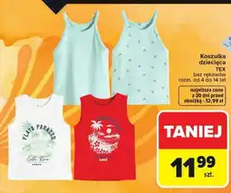 Carrefour Koszulka dziecięca TEX bez rękawów oferta