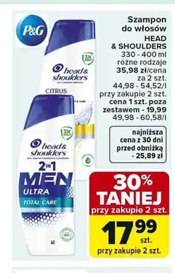 Carrefour Szampon do włosów HEAD & SHOULDERS Citrus oferta