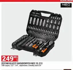 Merkury Market Zestaw kluczy nasadowych NEO 10-212 108 części 1/2 1/4 wykonane z trwałej stali CrV oferta