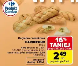 Carrefour Bagietka czosnkowa carrefour oferta