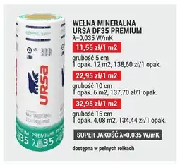 Merkury Market Wełna mineralna URSA DF35 PREMIUM grubość 5cm oferta