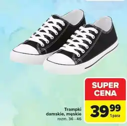 Carrefour Trampki damskie, męskie rozm. 36 - 46 oferta