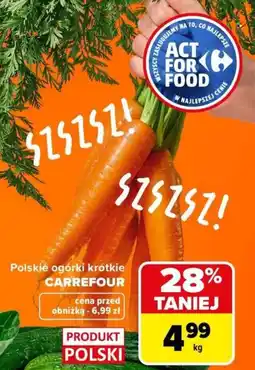 Carrefour Ogórki krótkie polskie carrefour oferta