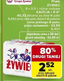 Carrefour Piwo Żywiec Premium 8-pak oferta