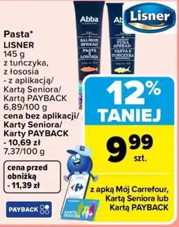 Carrefour Pasta LISNER oferta