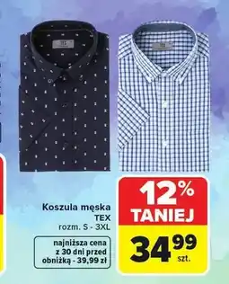 Carrefour Koszula męska TEX oferta